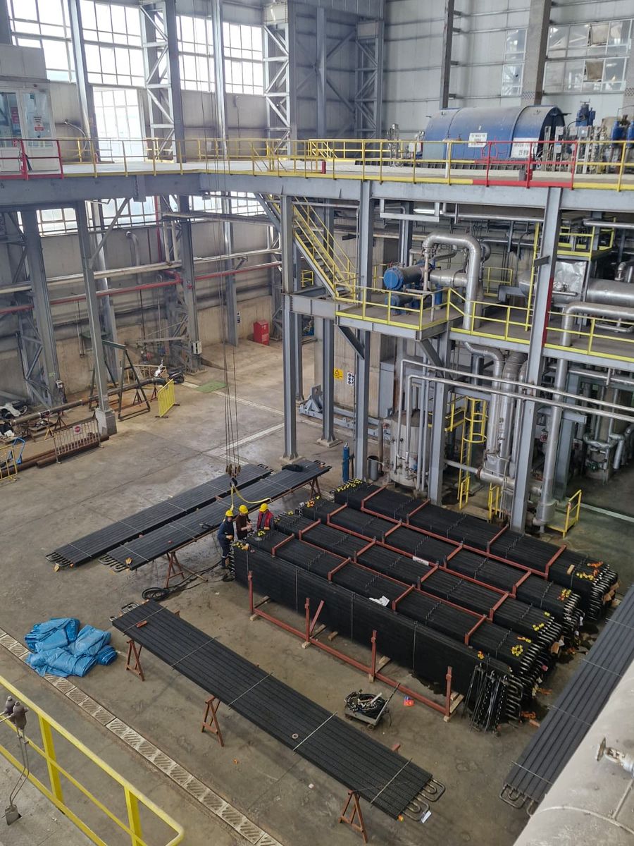 Akset Enerji 400 t/h buhar kazanı ekonomizer boruları 5