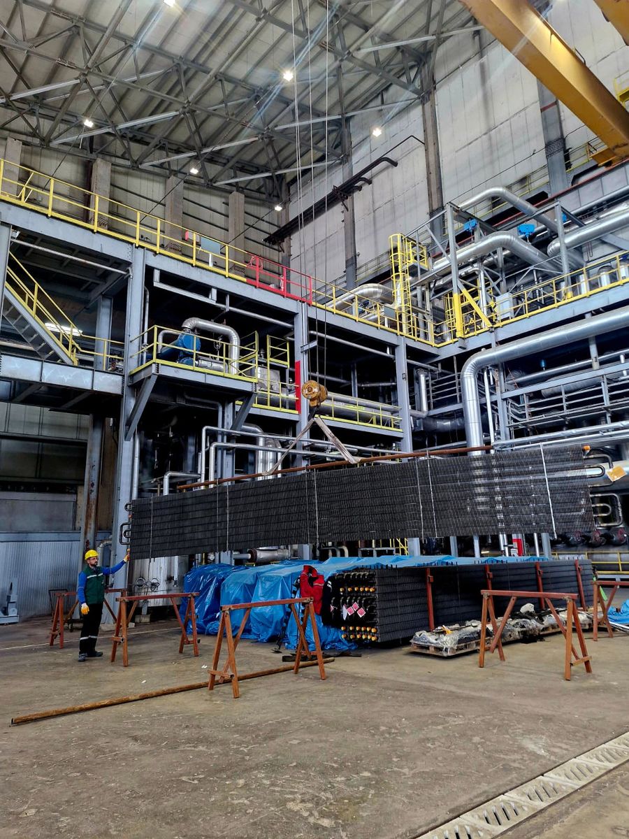 Akset Enerji 400 t/h buhar kazanı ekonomizer boruları 7