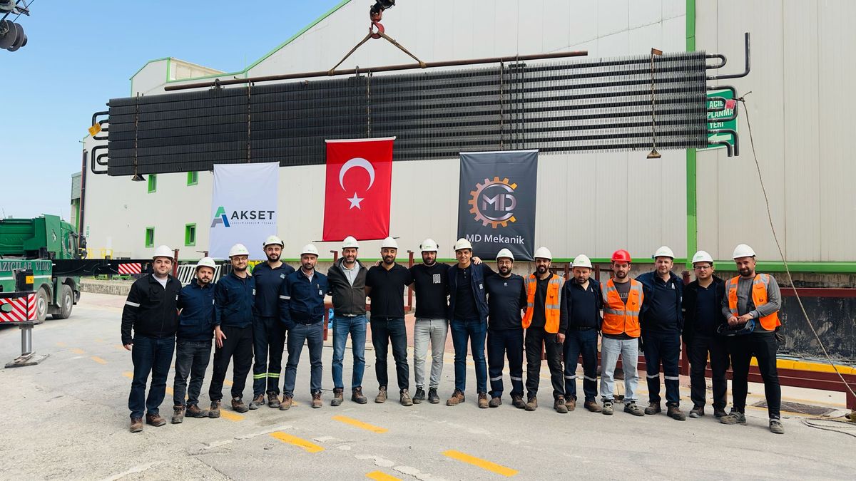 Akset Enerji 400 t/h buhar kazanı ekonomizer boruları 8